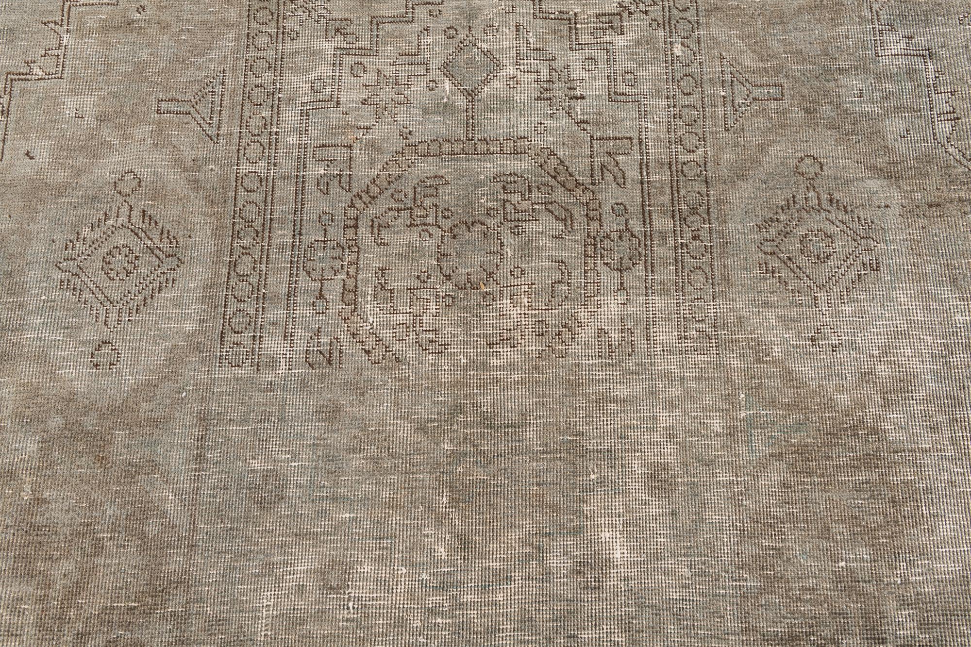275cm x 375cm Hand Knotted Ultra Vintage Persian Wool Rug