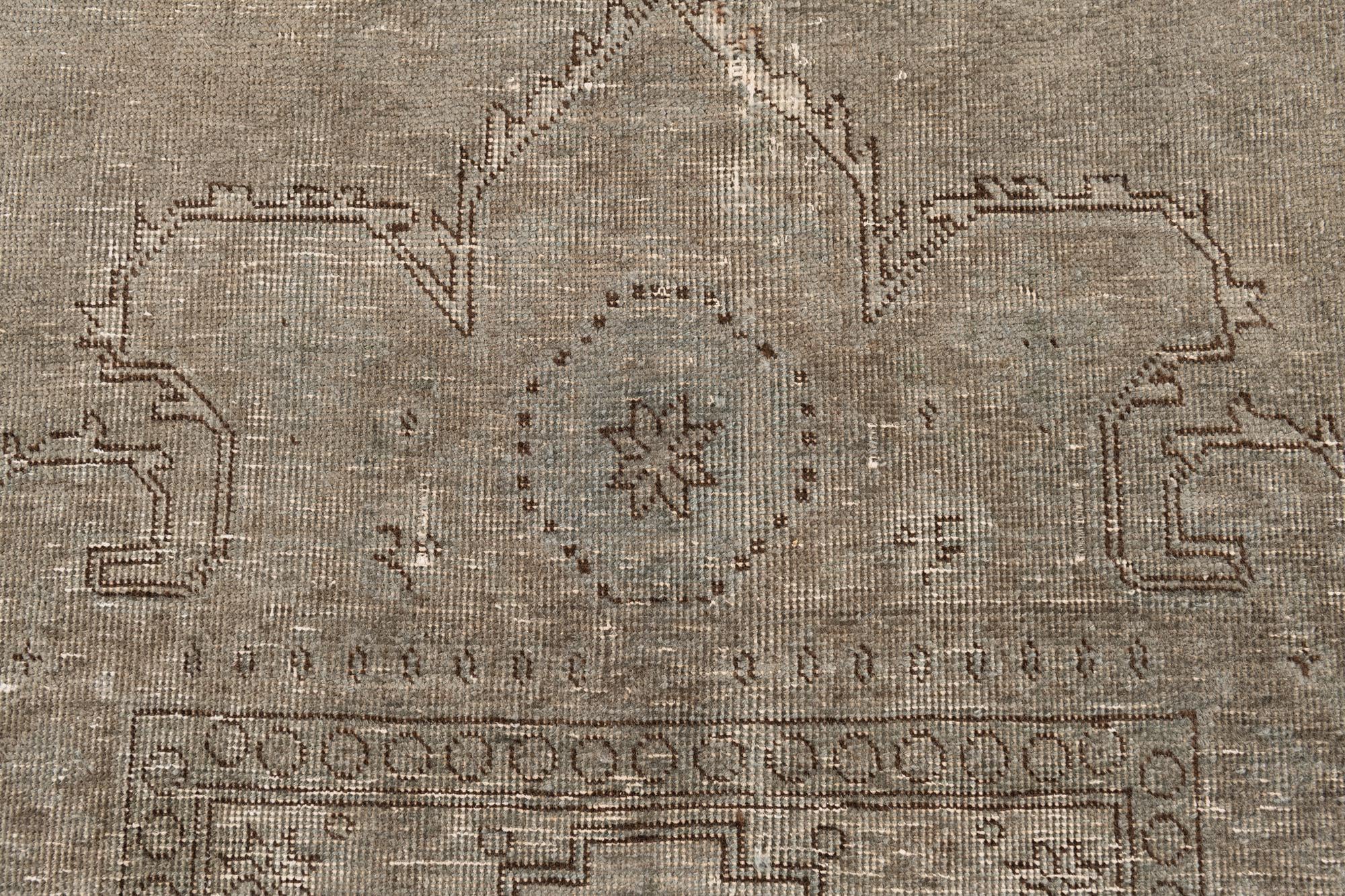 275cm x 375cm Hand Knotted Ultra Vintage Persian Wool Rug