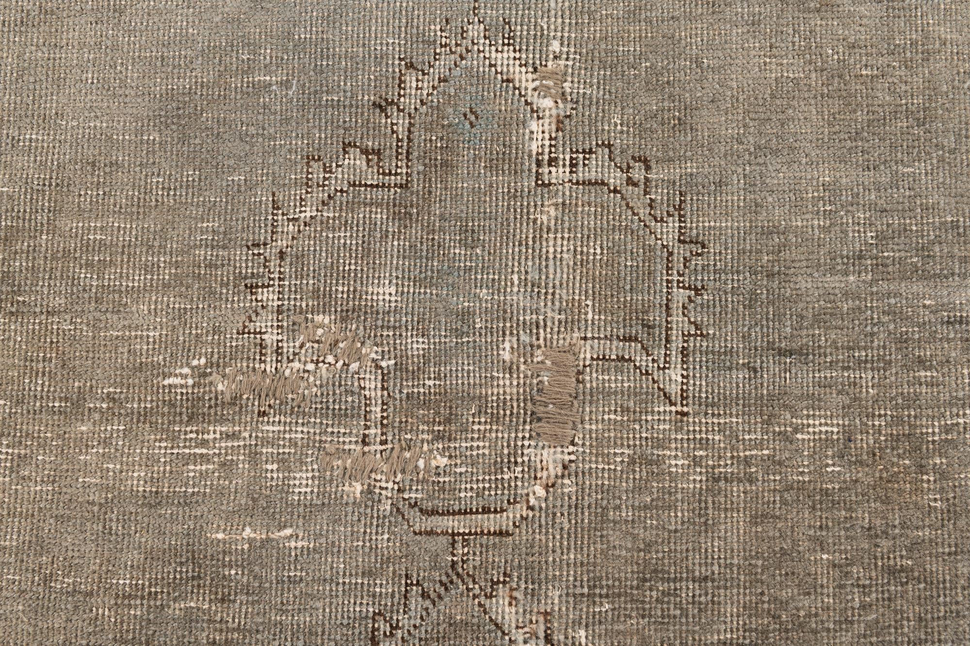 275cm x 375cm Hand Knotted Ultra Vintage Persian Wool Rug