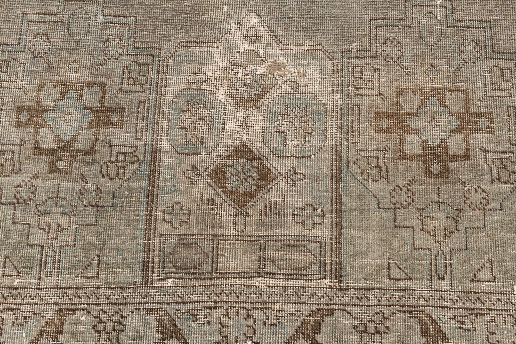 275cm x 375cm Hand Knotted Ultra Vintage Persian Wool Rug