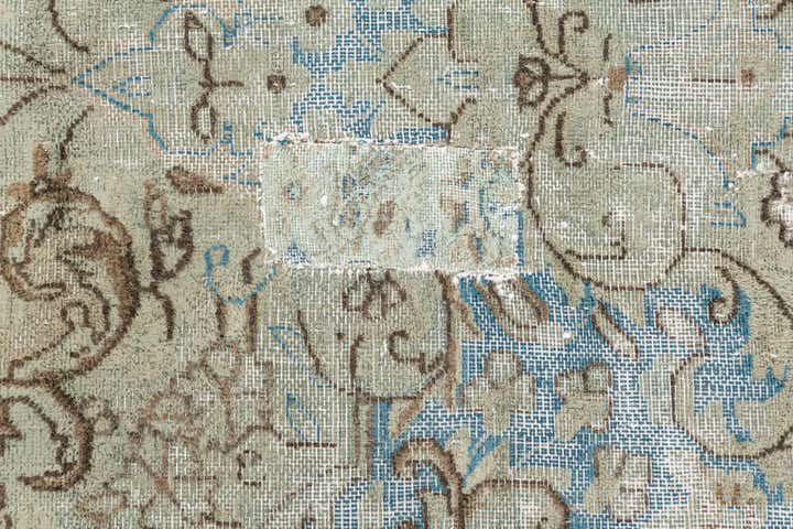 295cm x 360cm Hand Knotted Ultra Vintage Persian Wool Rug