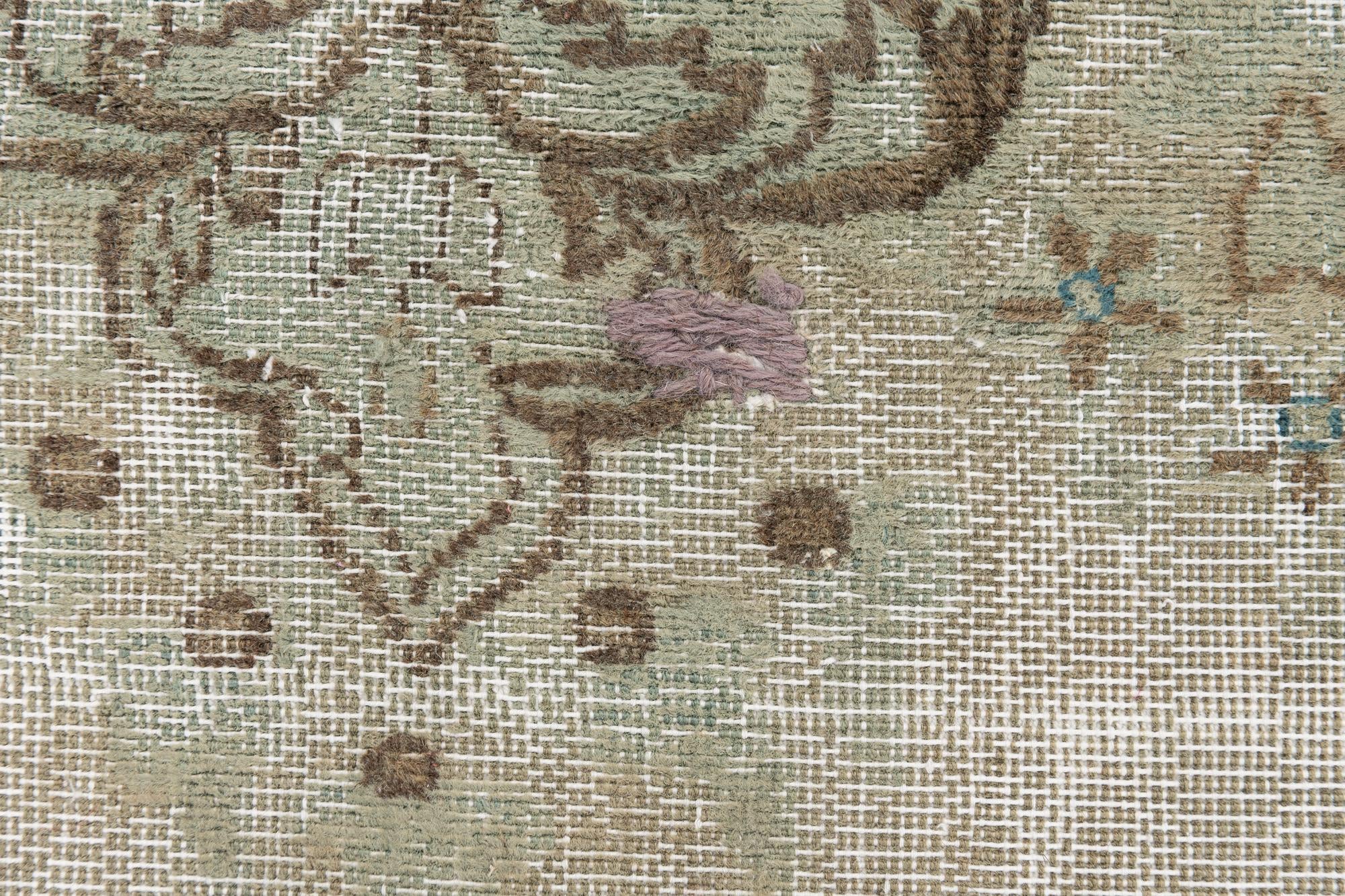 295cm x 360cm Hand Knotted Ultra Vintage Persian Wool Rug