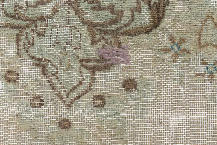295cm x 360cm Hand Knotted Ultra Vintage Persian Wool Rug