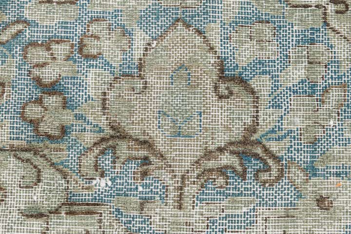 295cm x 360cm Hand Knotted Ultra Vintage Persian Wool Rug