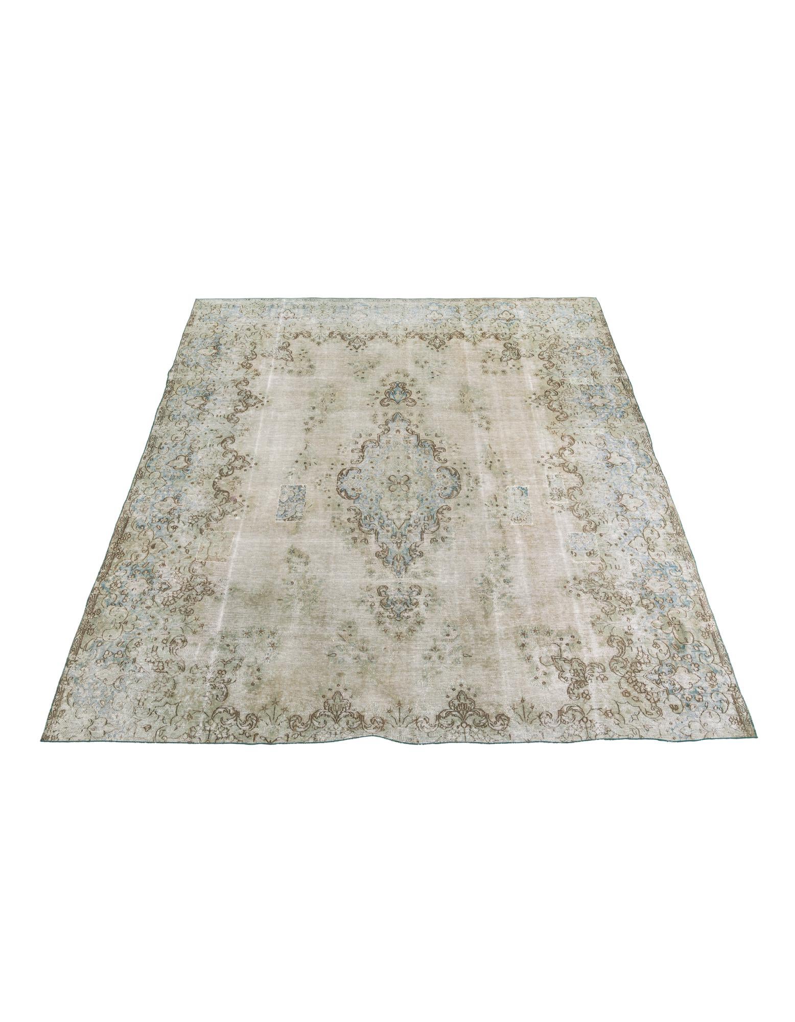 295cm x 360cm Hand Knotted Ultra Vintage Persian Wool Rug