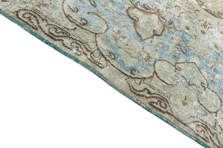 295cm x 360cm Hand Knotted Ultra Vintage Persian Wool Rug