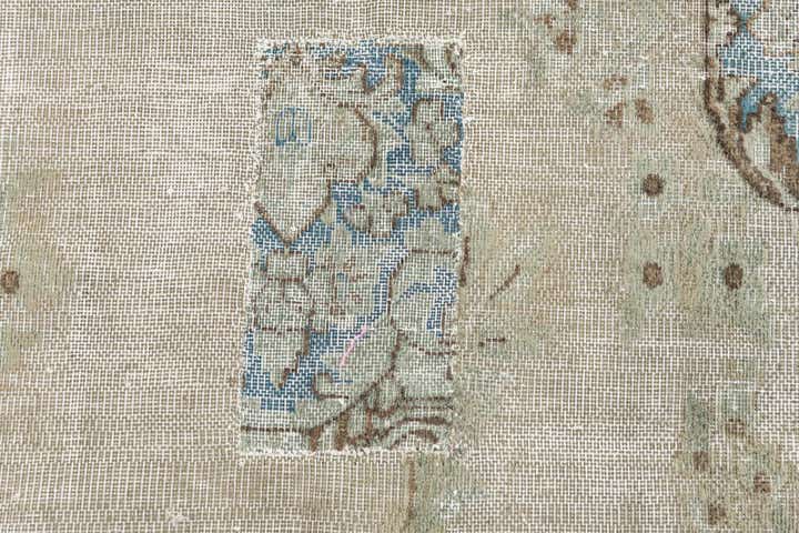 295cm x 360cm Hand Knotted Ultra Vintage Persian Wool Rug