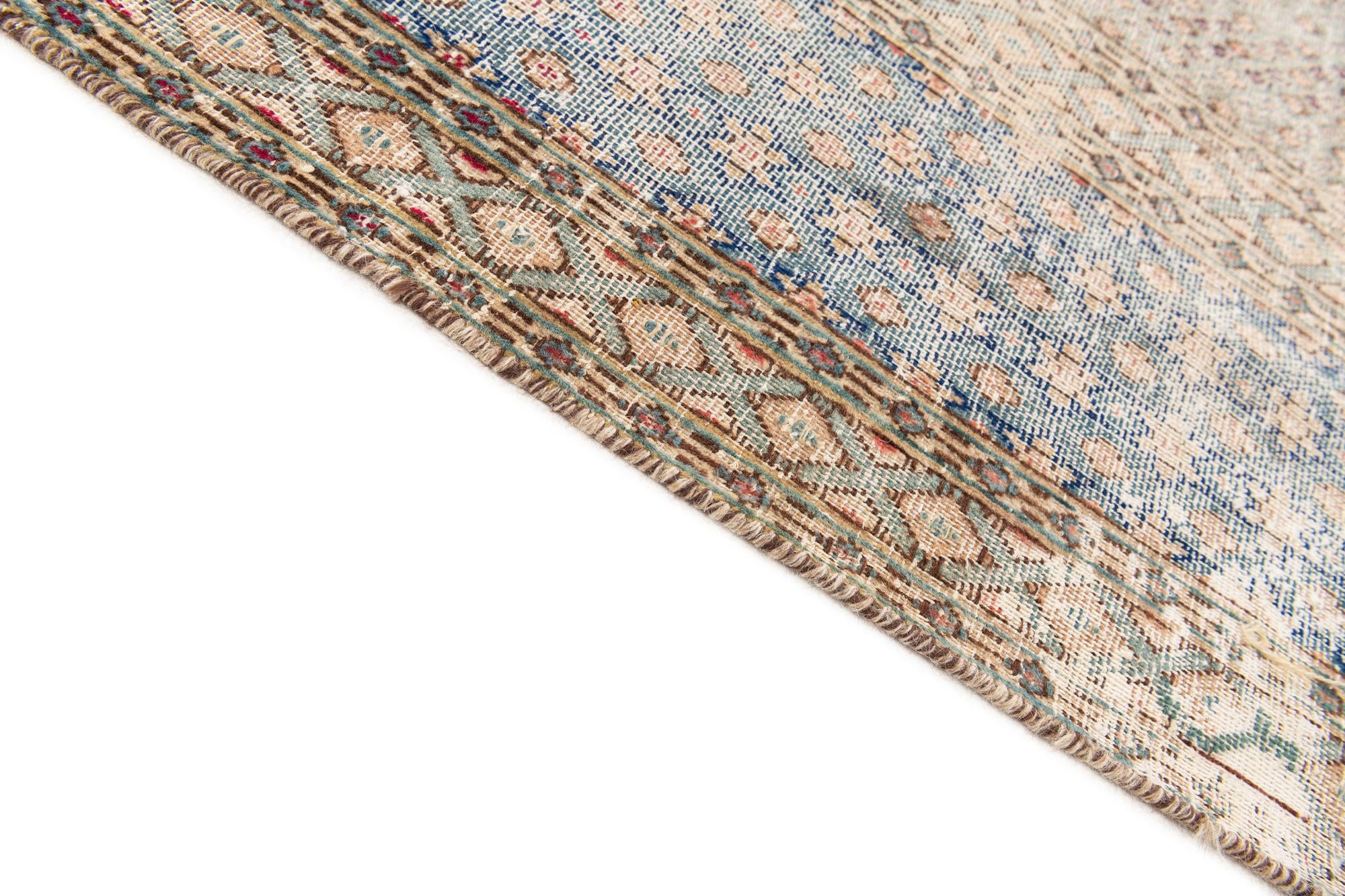7' 8 x 10' 4 Hand Knotted Ultra Vintage Persian Wool Rug