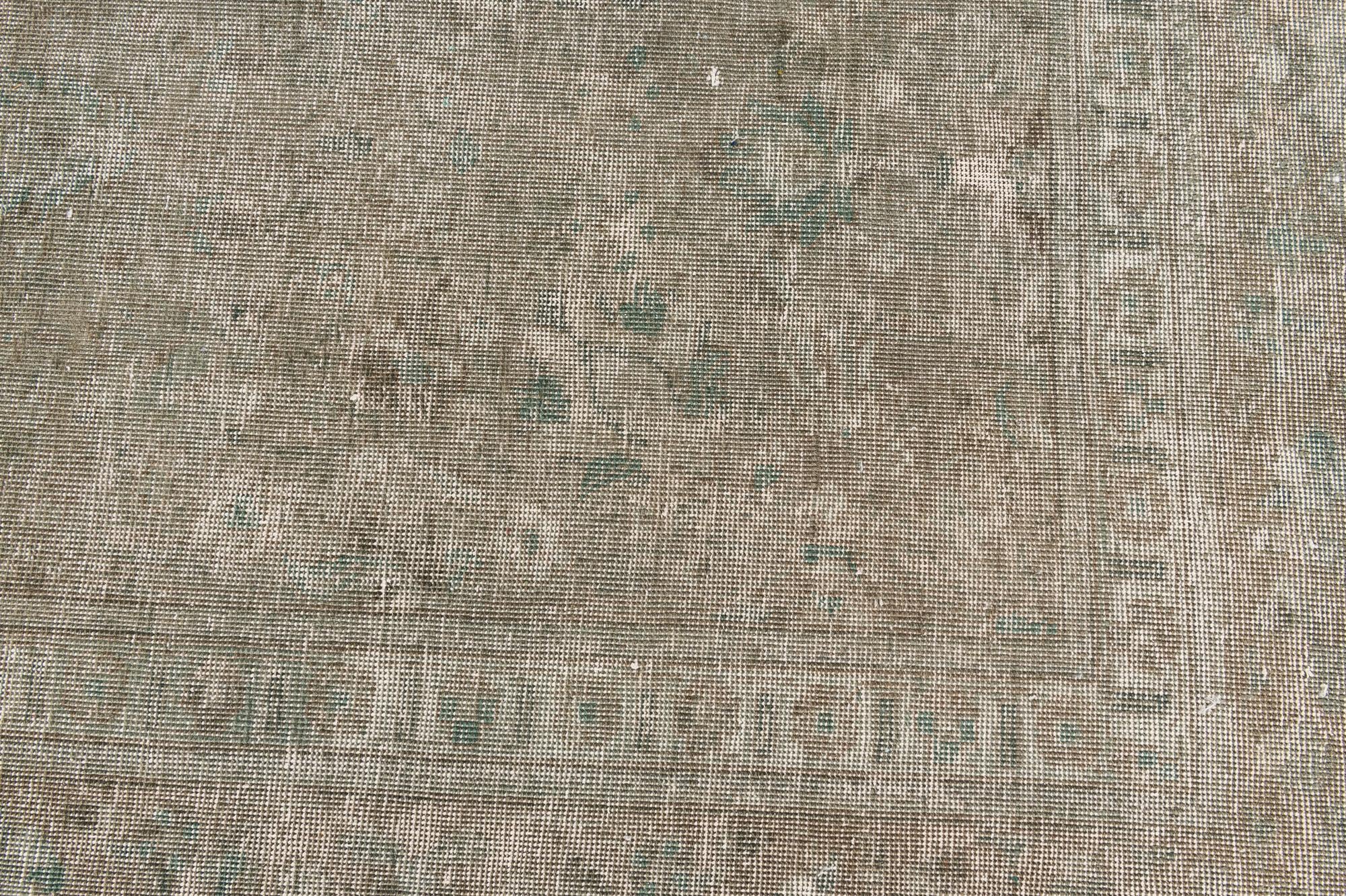 9' 1 x 13' Hand Knotted Ultra Vintage Persian Wool Rug