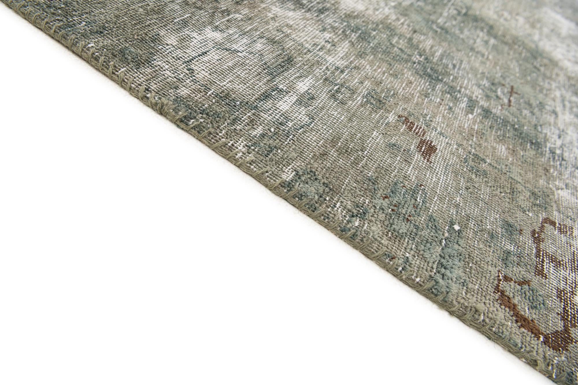 7' 3 x 10' 5 Hand Knotted Ultra Vintage Persian Wool Rug