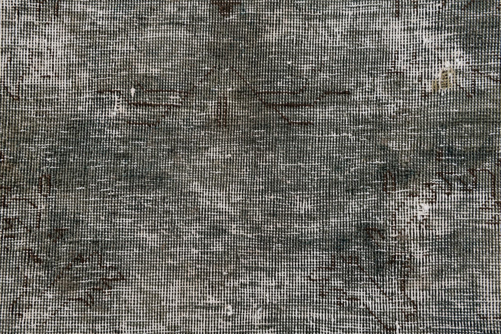 7' 3 x 10' 5 Hand Knotted Ultra Vintage Persian Wool Rug