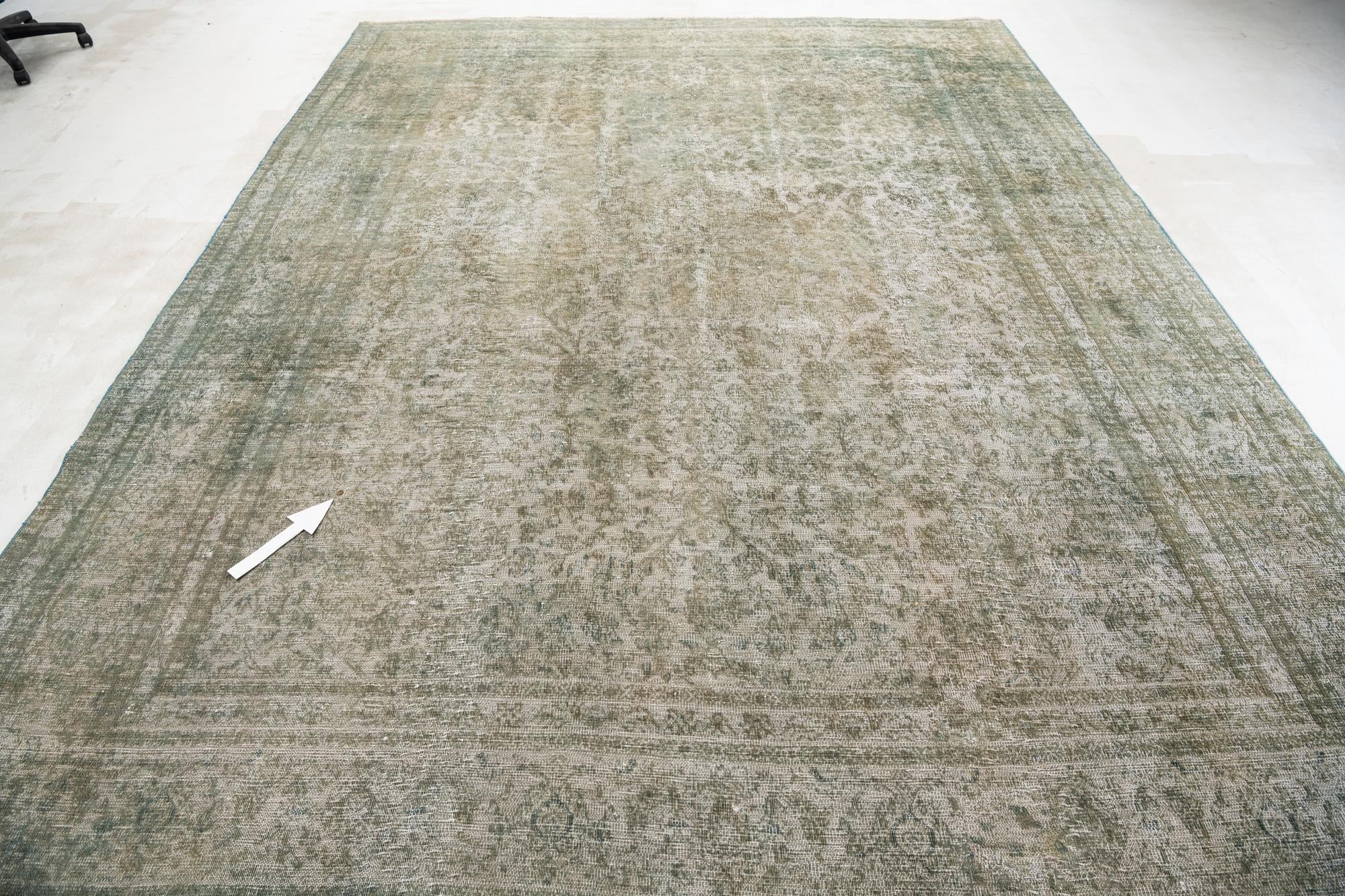 280cm x 375cm anudado a mano Ultra Vintage Alfombra Persa Lana