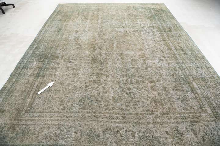 280cm x 375cm anudado a mano Ultra Vintage Alfombra Persa Lana