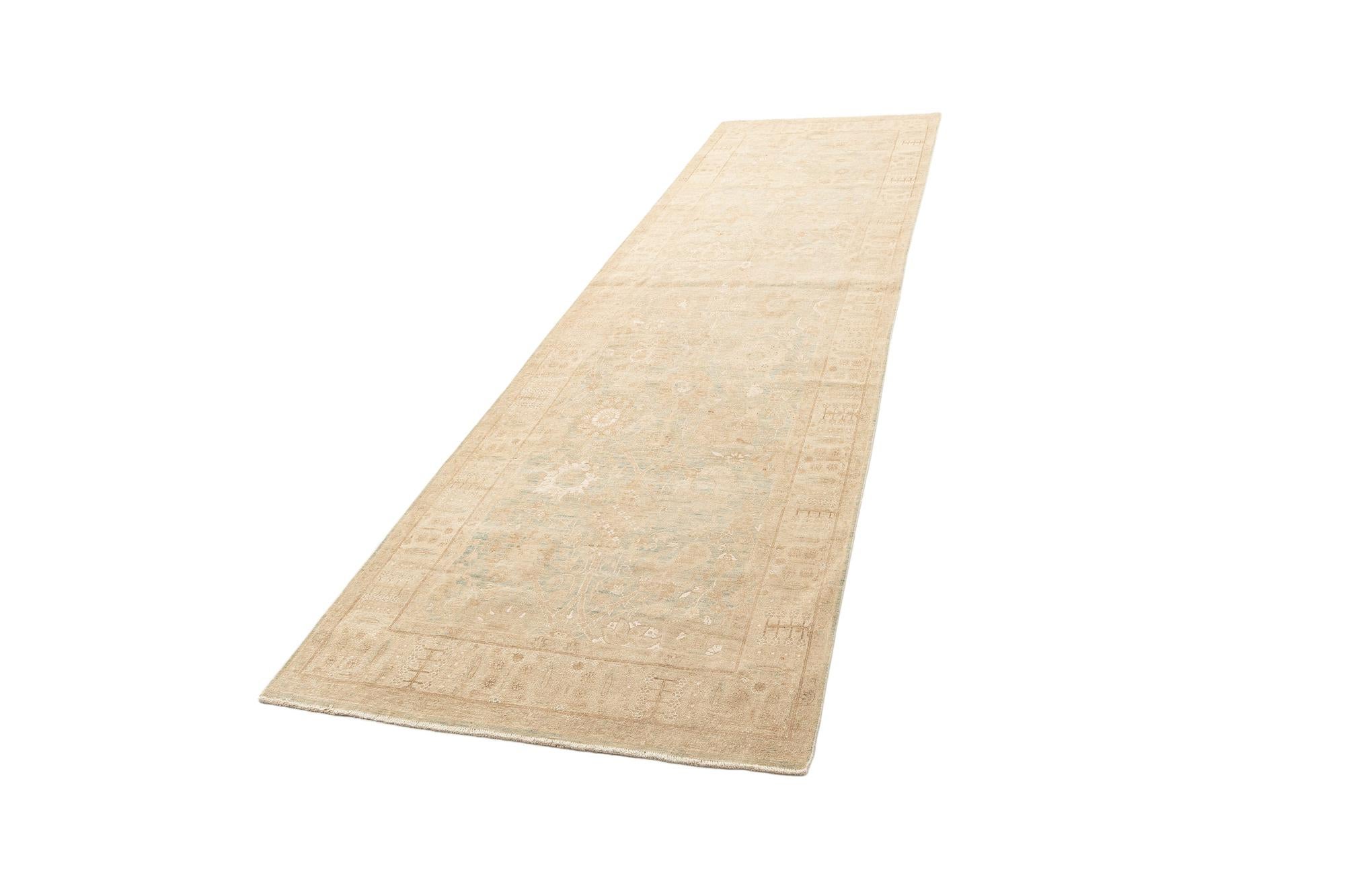 3' 8 x 13' 5 Hand Knotted Ziegler Rug