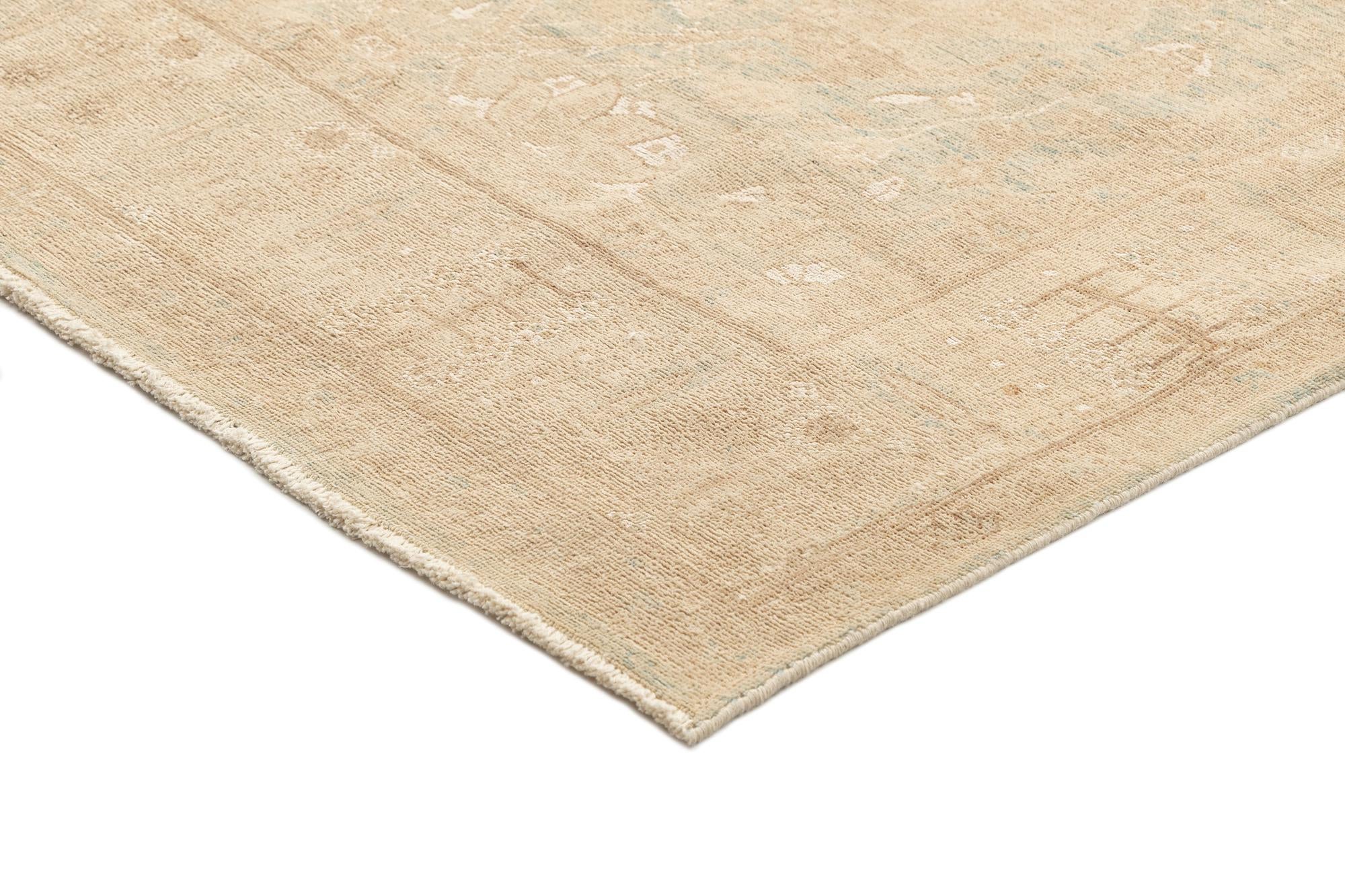 3' 8 x 13' 5 Hand Knotted Ziegler Rug