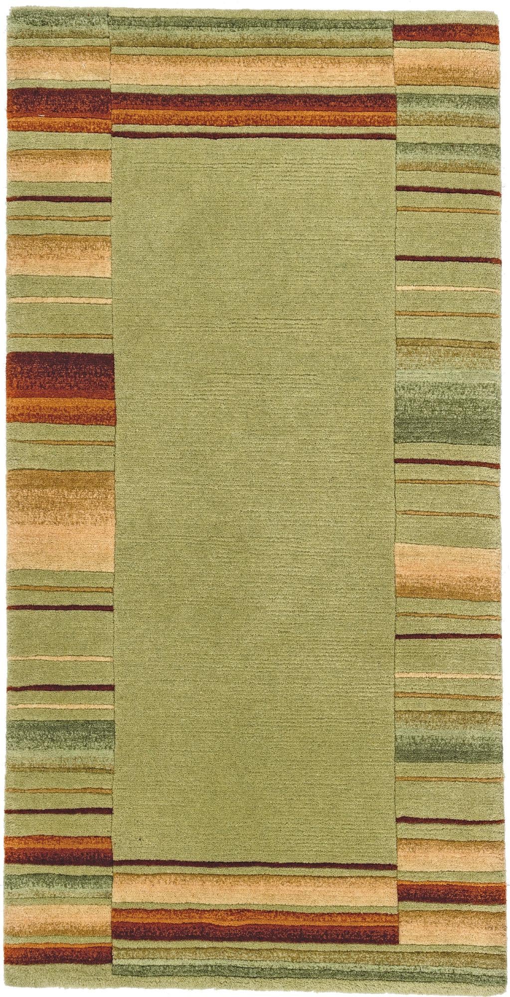 2' 4 x 4' 7 Hand Knotted Gabbeh Wool Runner Rug
