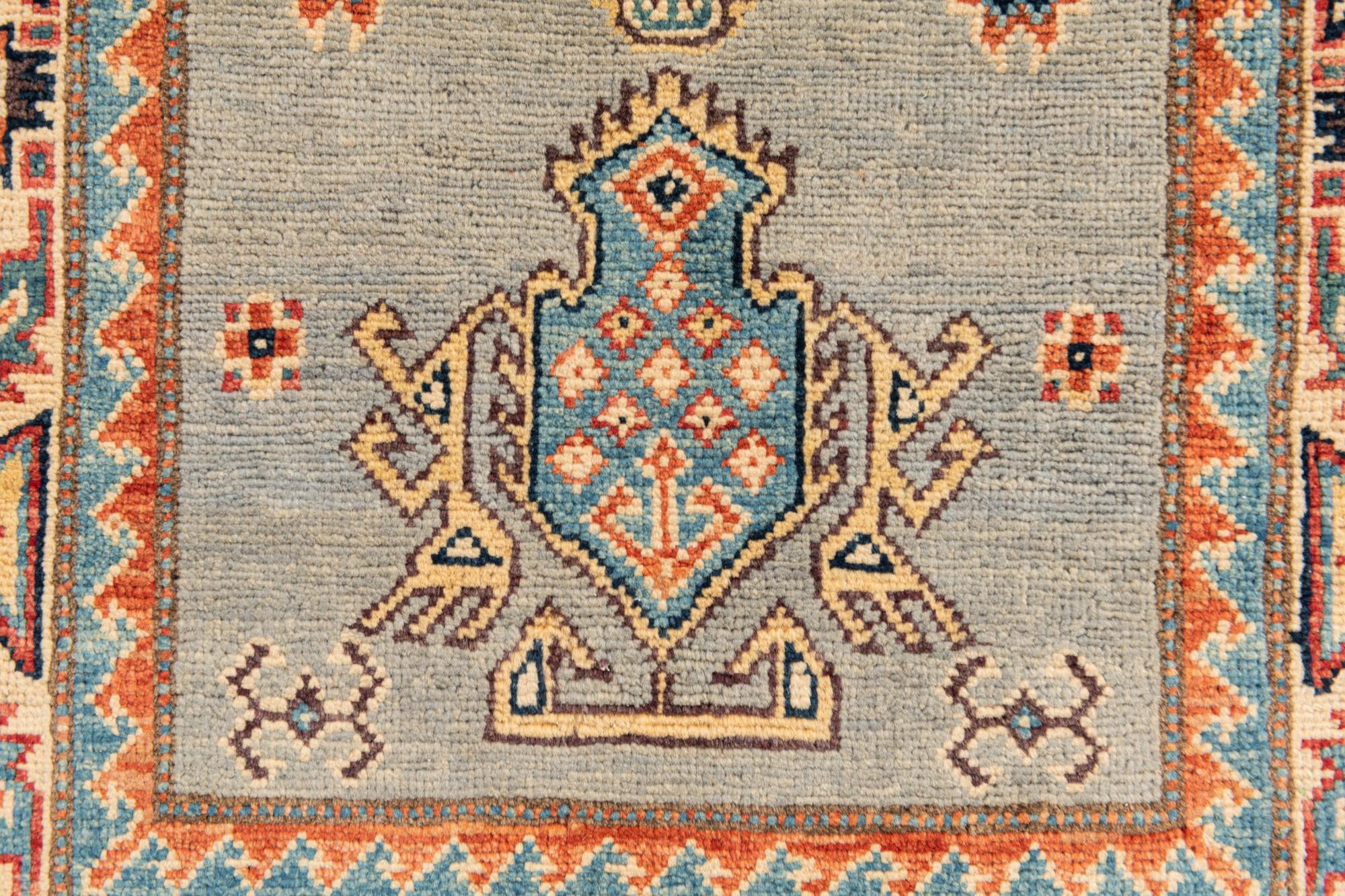 80cm x 290cm anudado a mano Kazak Alfombra Pasillera