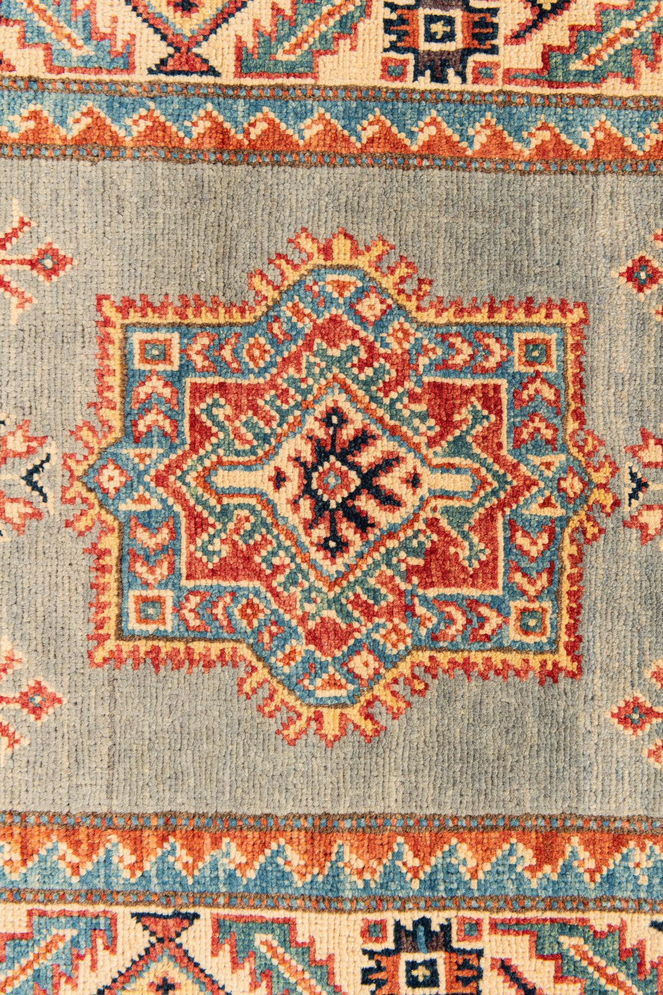 80cm x 290cm anudado a mano Kazak Alfombra Pasillera