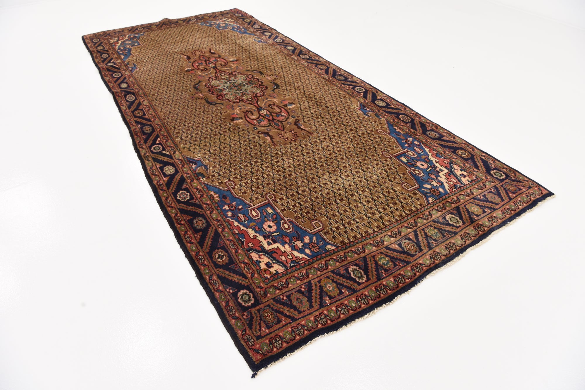 5' 2 x 11' 6 Hand Knotted Koliaei Persian Wool Runner Rug
