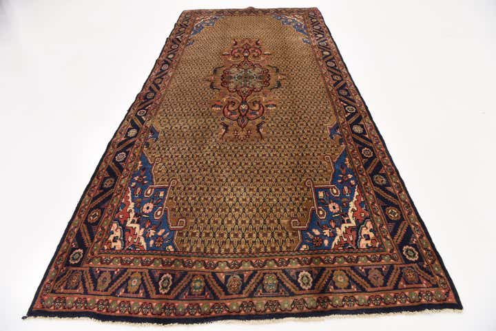 5' 2 x 11' 6 Hand Knotted Koliaei Persian Wool Runner Rug