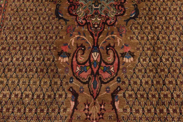 5' 2 x 11' 6 Hand Knotted Koliaei Persian Wool Runner Rug