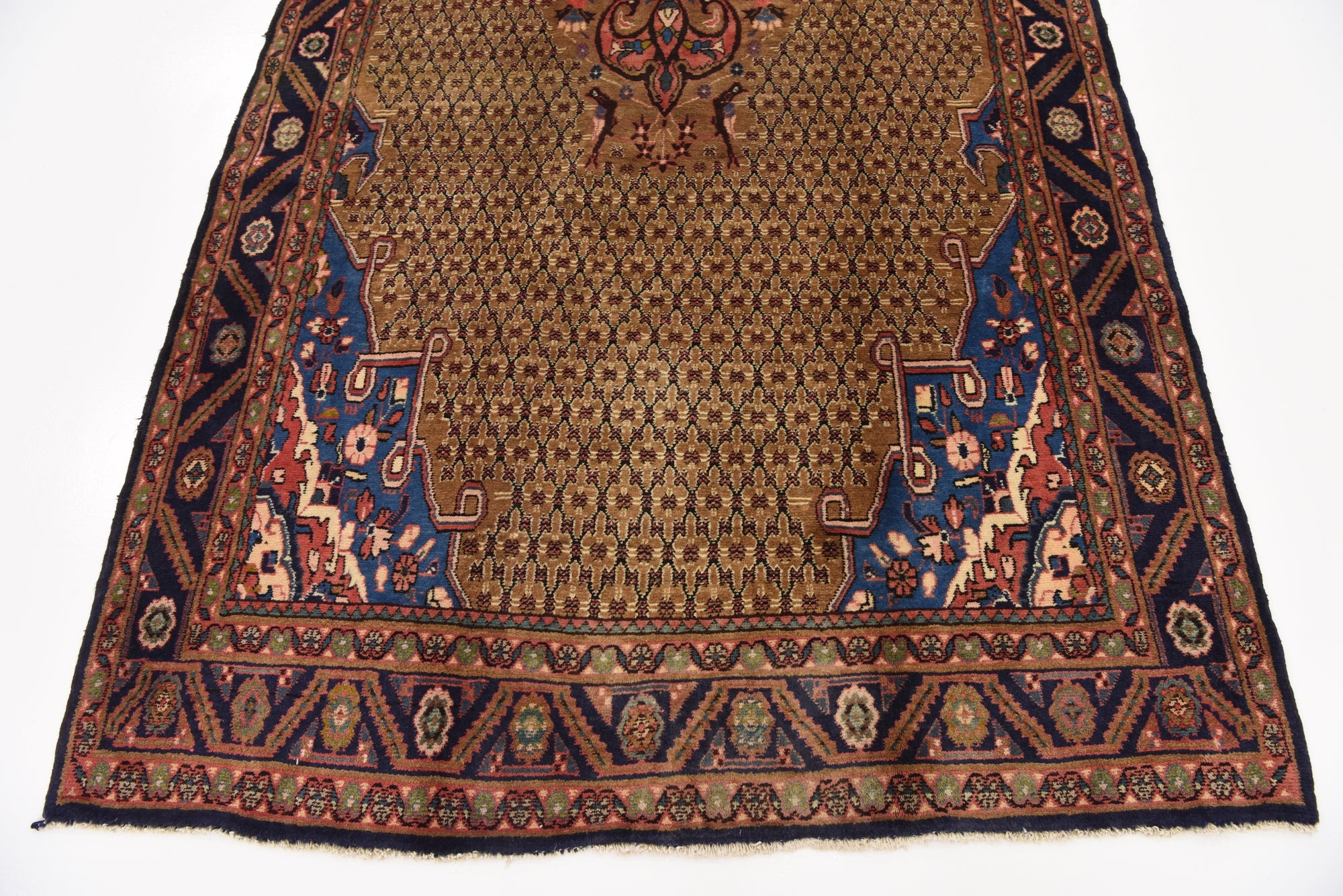 5' 2 x 11' 6 Hand Knotted Koliaei Persian Wool Runner Rug
