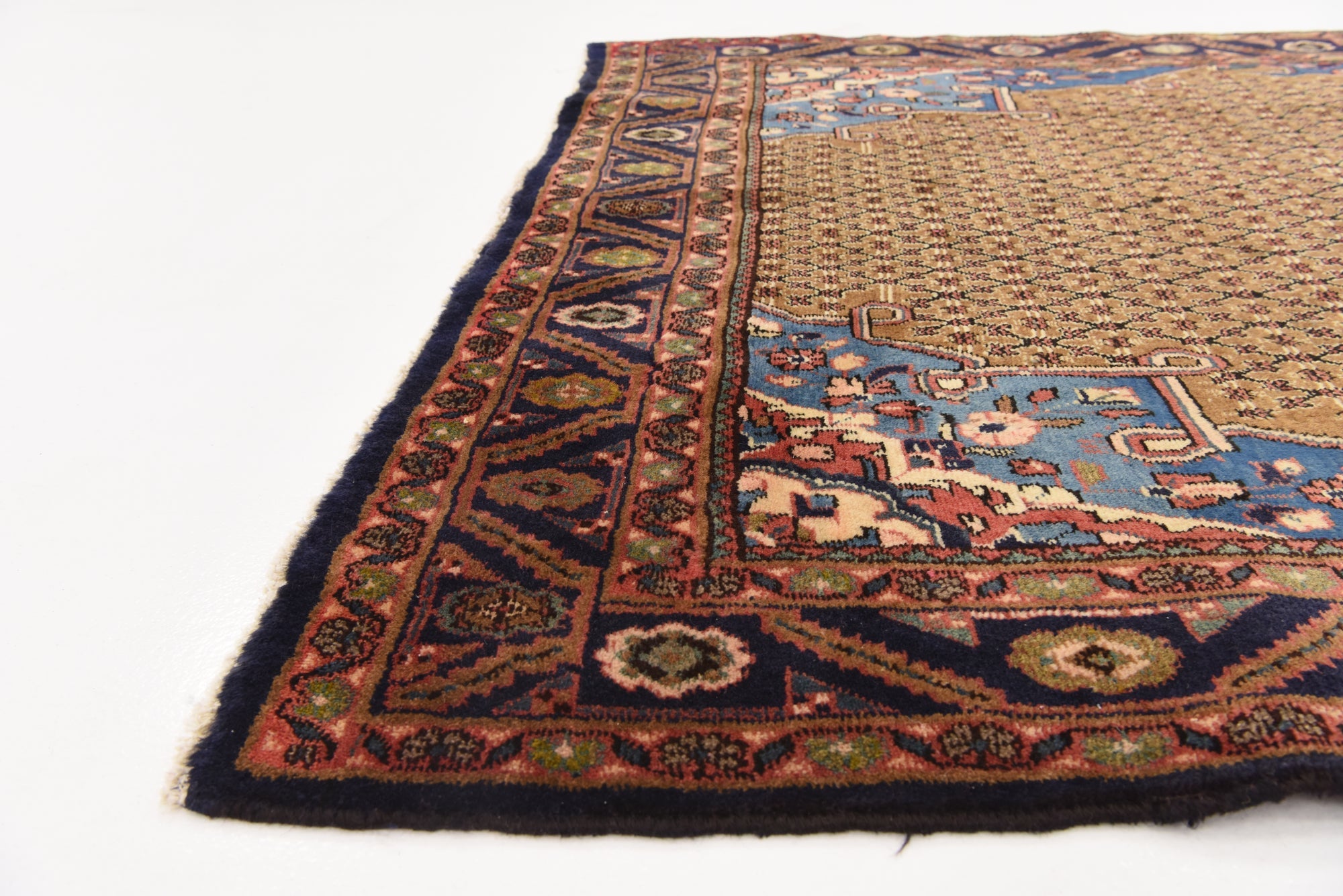 5' 2 x 11' 6 Hand Knotted Koliaei Persian Wool Runner Rug