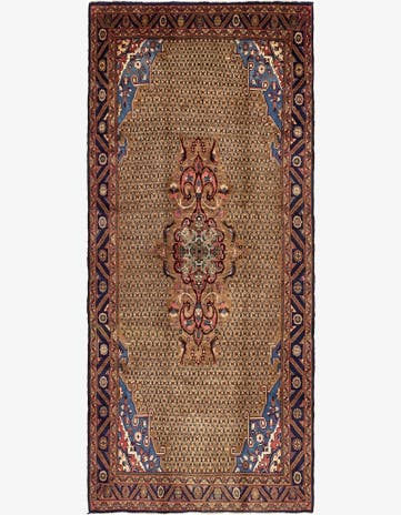 5' 2 x 11' 6 Hand Knotted Koliaei Persian Wool Runner Rug