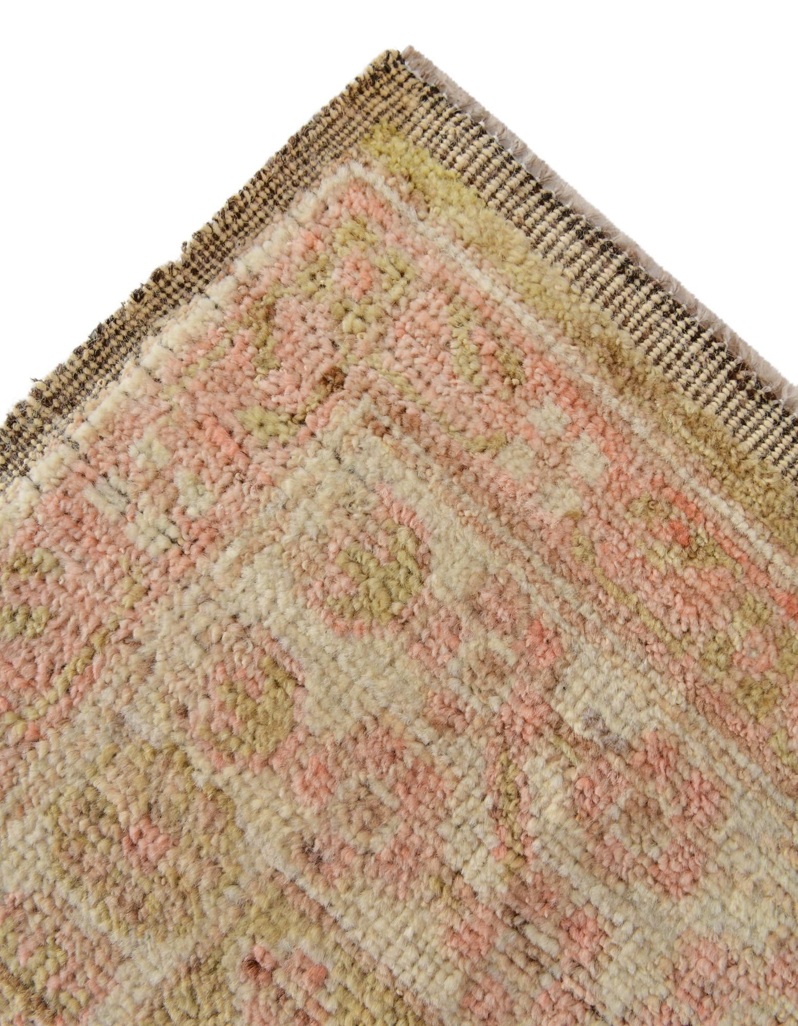 2' 9 x 10' 3 Hand Knotted Oushak Wool Runner Rug