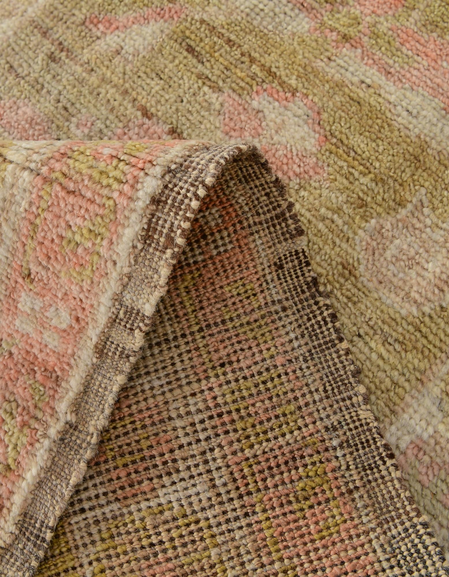 2' 9 x 10' 3 Hand Knotted Oushak Wool Runner Rug