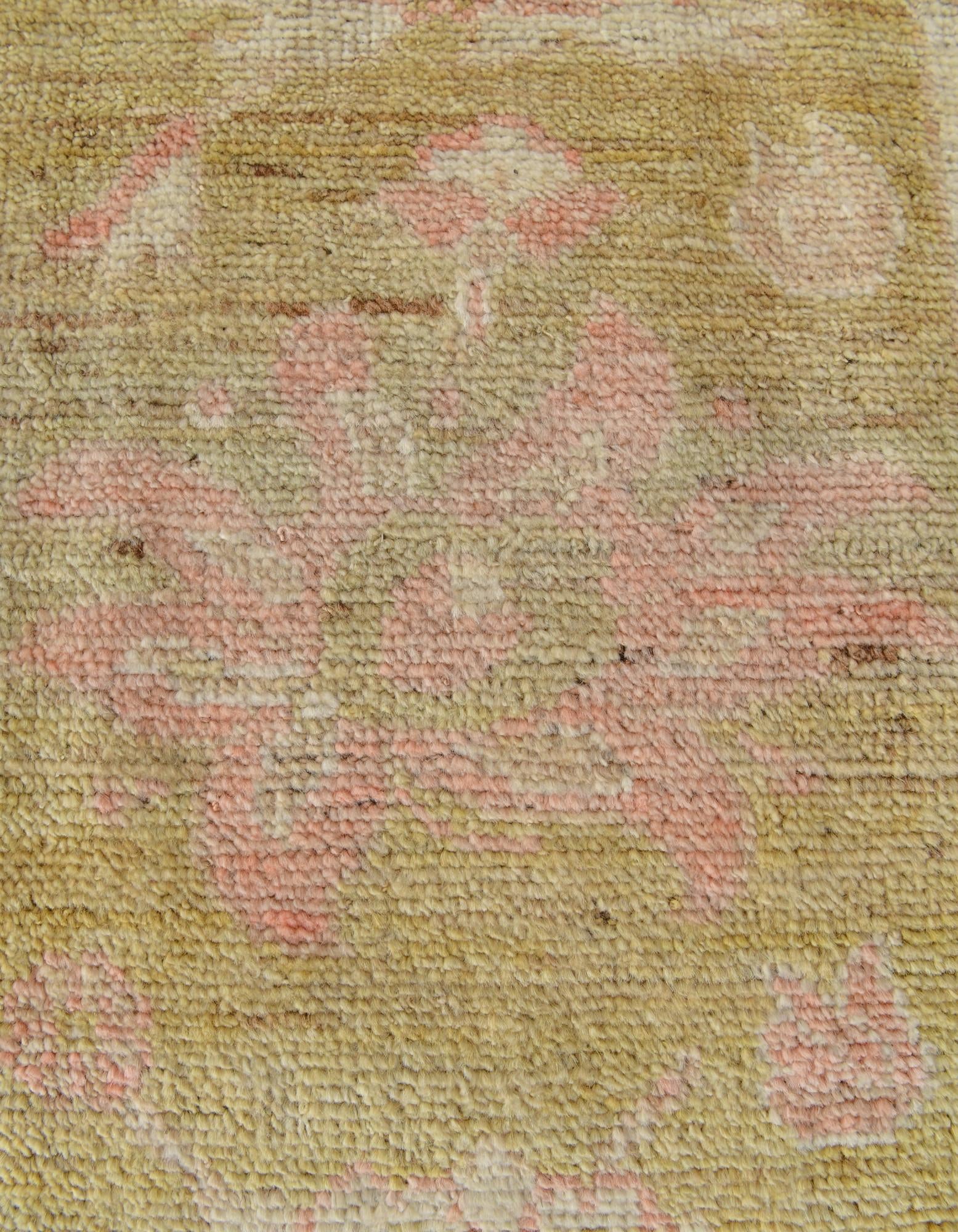 2' 9 x 10' 3 Hand Knotted Oushak Wool Runner Rug