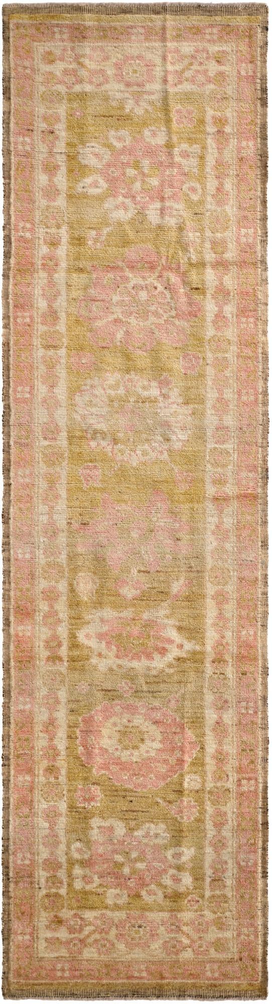2' 9 x 10' 3 Hand Knotted Oushak Wool Runner Rug