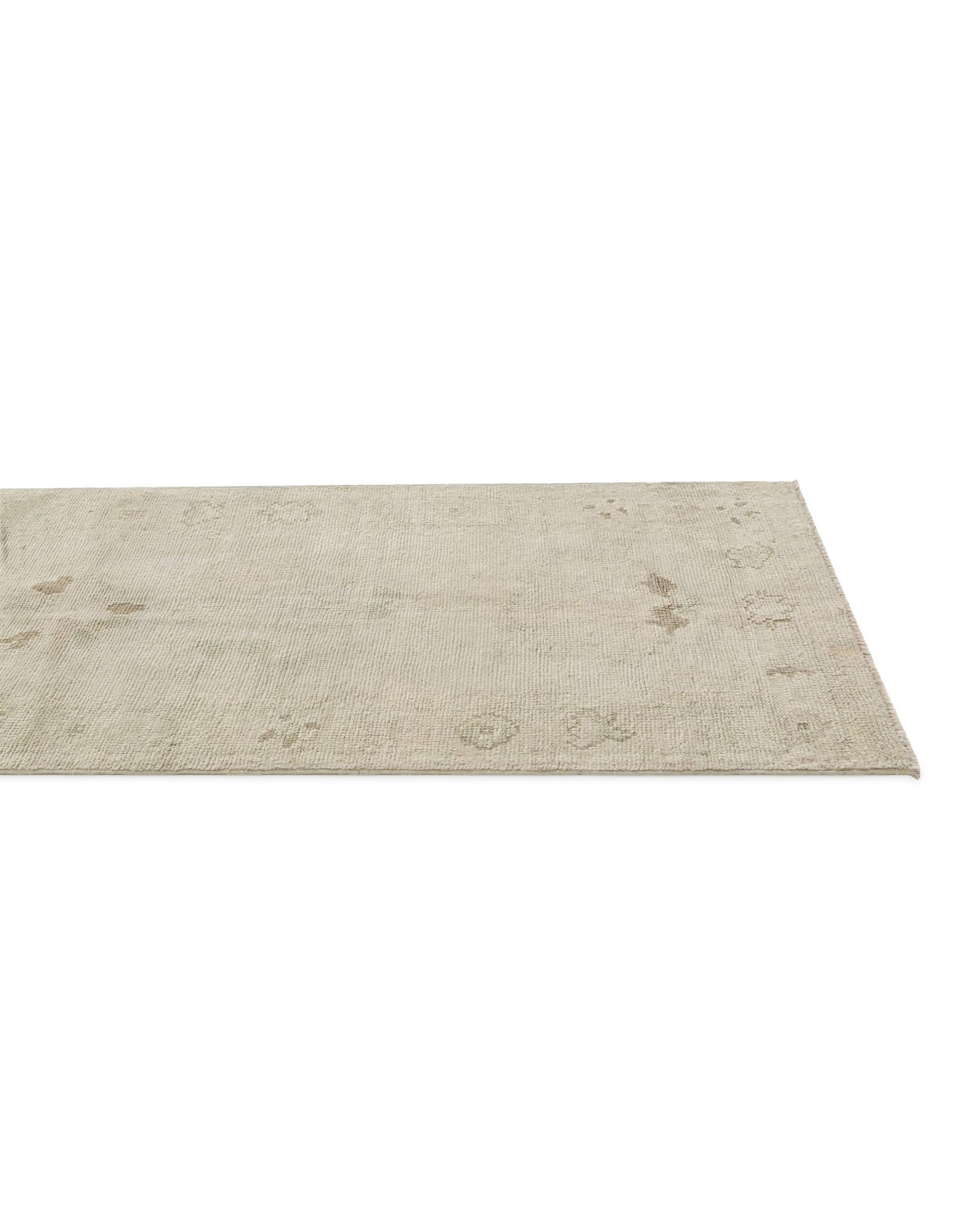 2' 7 x 10' 11 Hand Knotted Oushak Wool Runner Rug