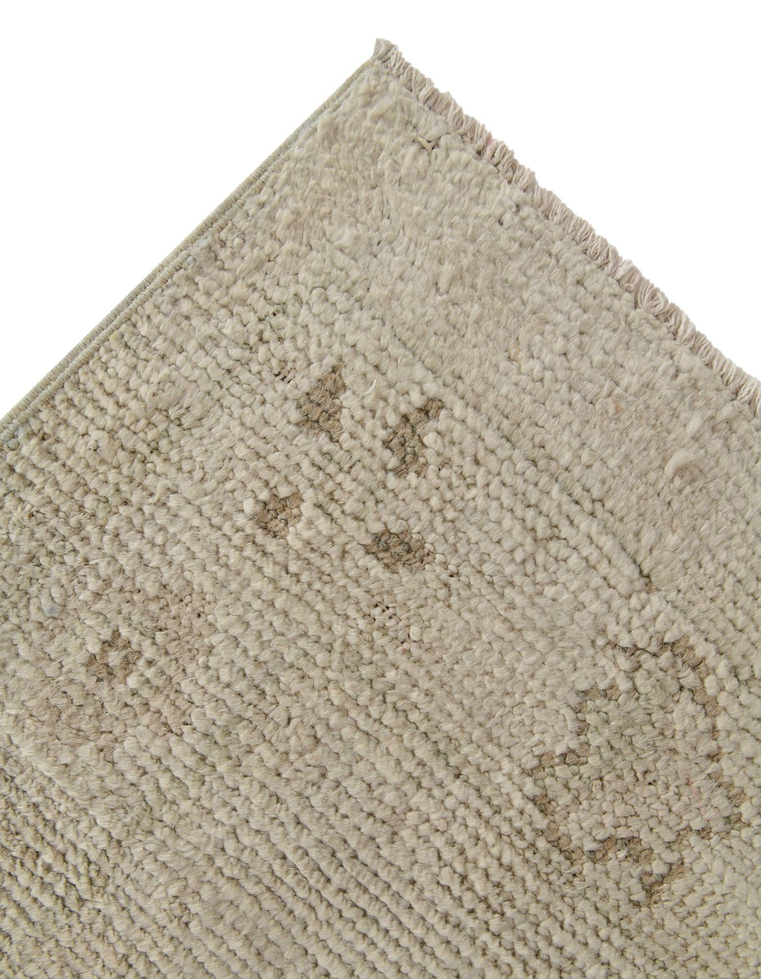 2' 7 x 10' 11 Hand Knotted Oushak Wool Runner Rug