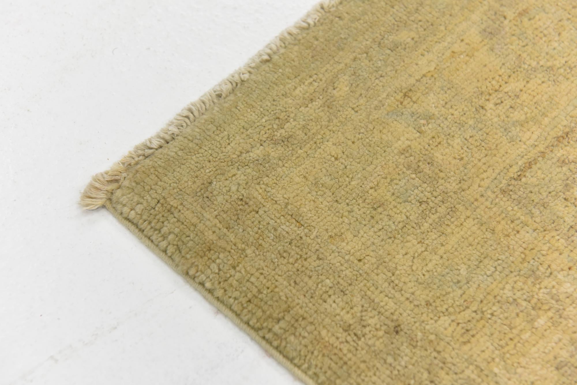 2' 8 x 10' 1 Hand Knotted Over-Dyed Ziegler Runner Rug