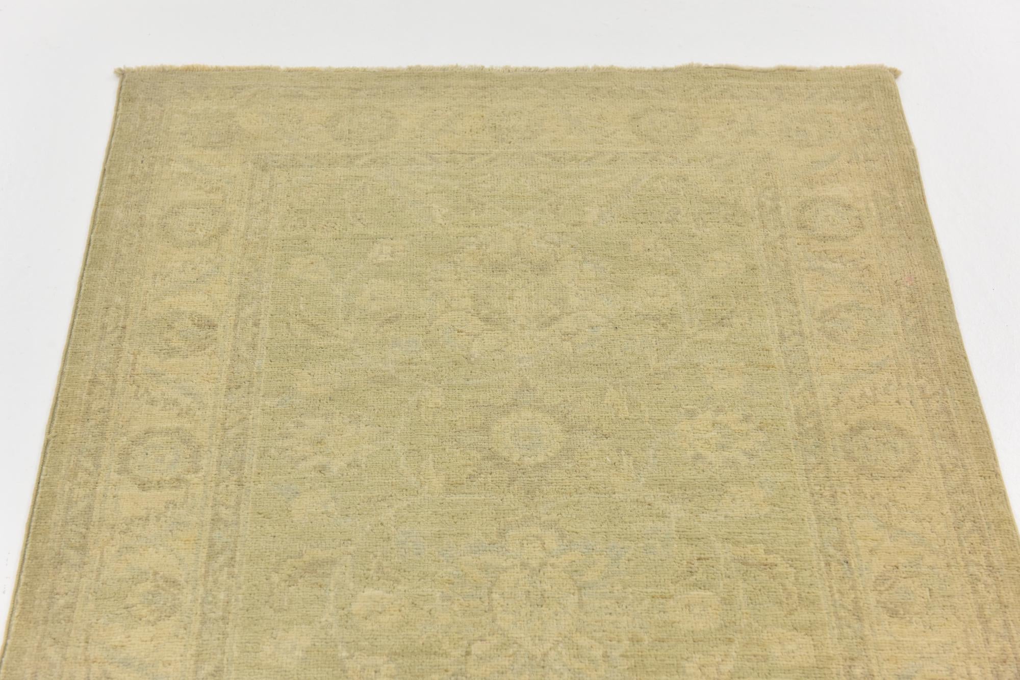 2' 8 x 10' 1 Hand Knotted Over-Dyed Ziegler Runner Rug