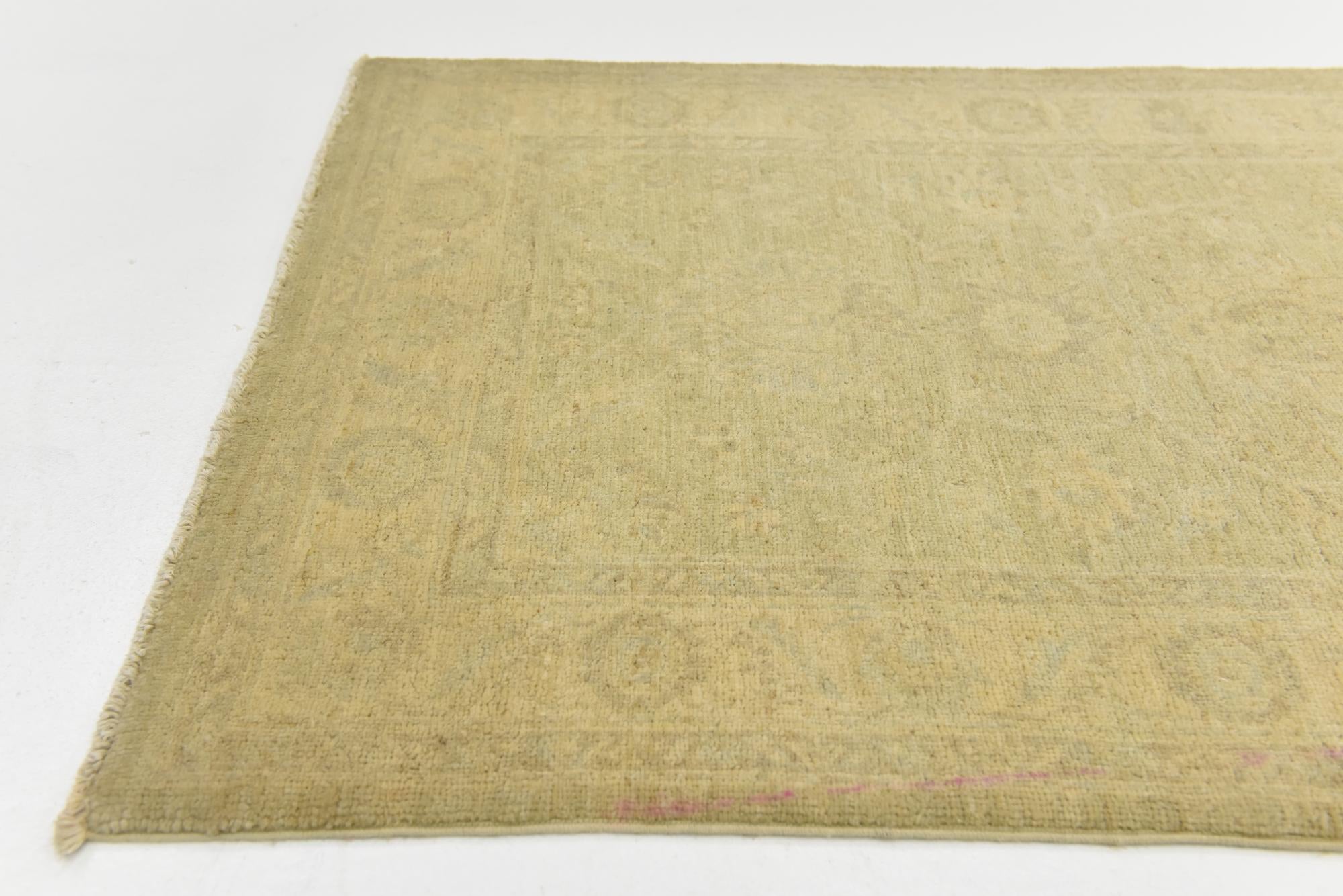 2' 8 x 10' 1 Hand Knotted Over-Dyed Ziegler Runner Rug