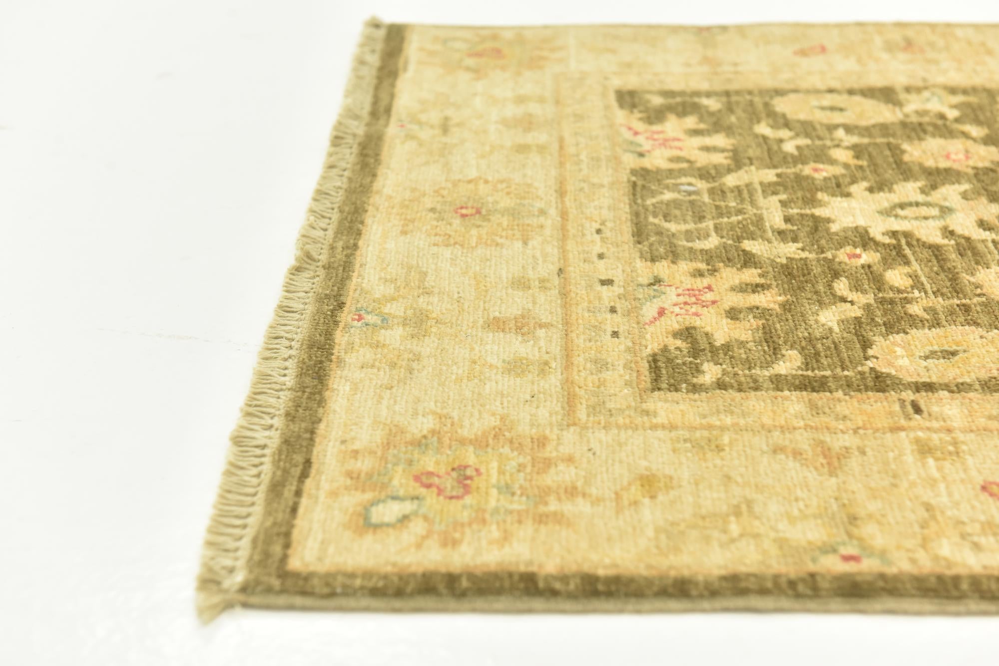 2' 5 x 10' 1 Hand Knotted Peshawar Ziegler Runner Rug