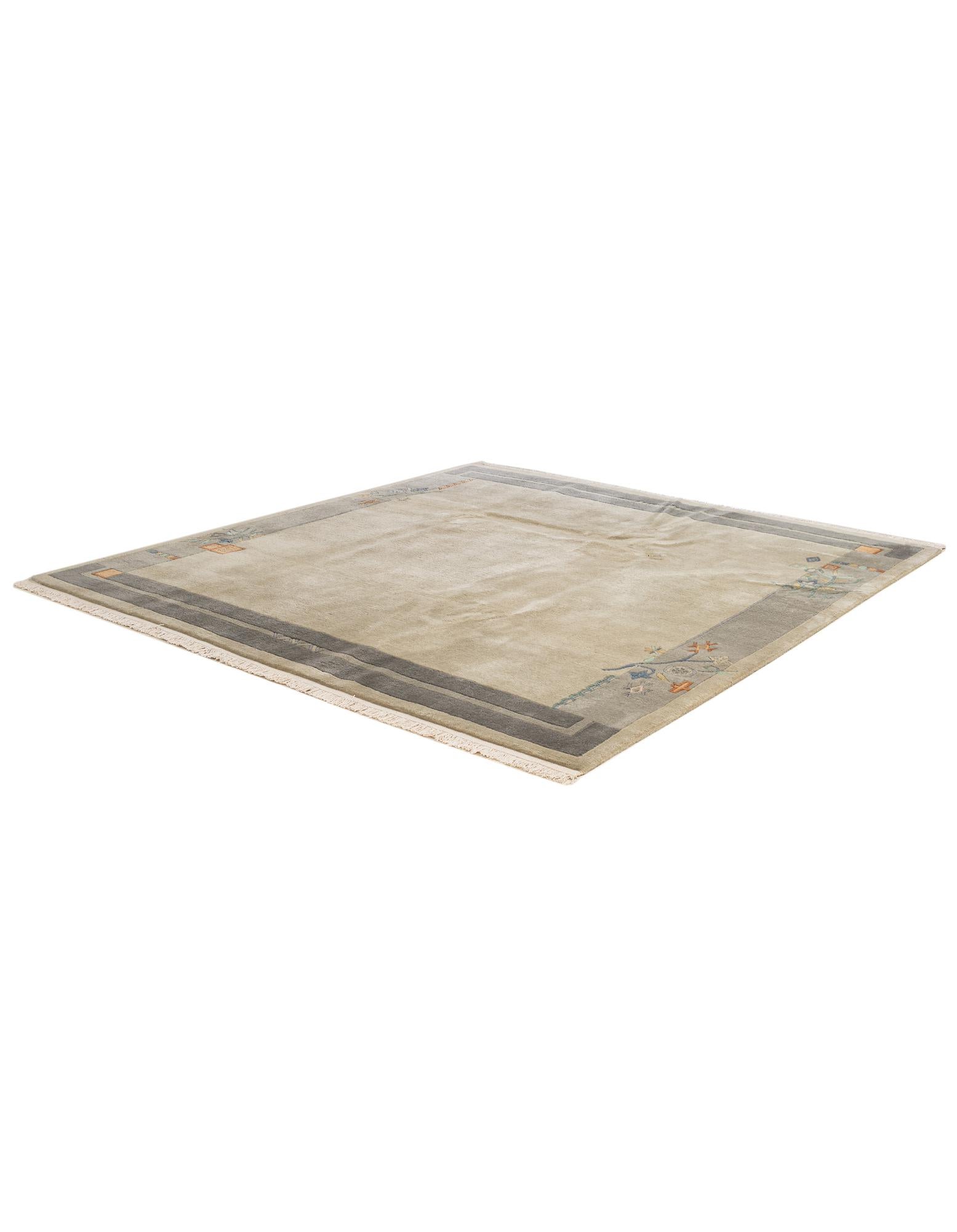 6' 8 x 6' 11 Hand Knotted Nepal Wool Square Rug
