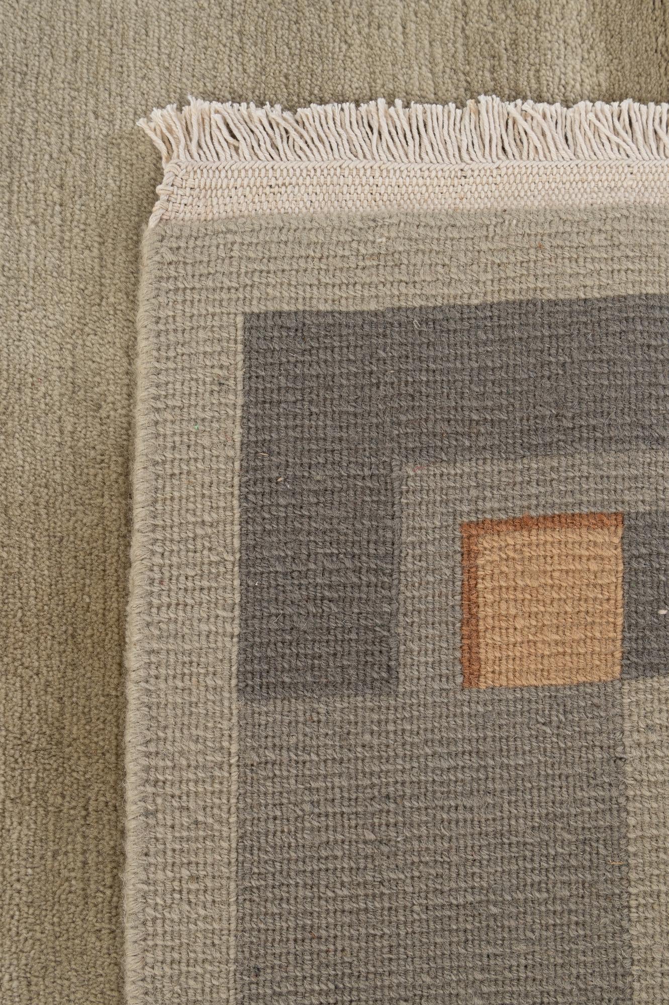 6' 8 x 6' 11 Hand Knotted Nepal Wool Square Rug