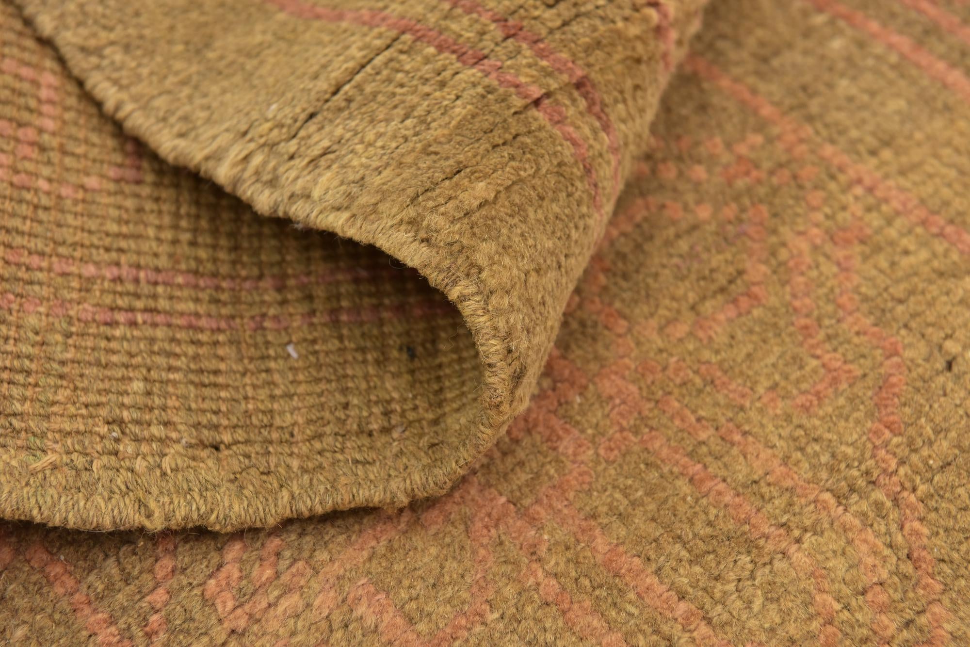 9' 2 x 10' 5 Hand Knotted Oushak Wool Square Rug
