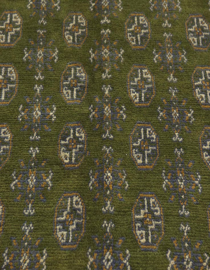 Detail image of 5' 4 x 8' Hand Knotted Afghan Akhche Wool Rug