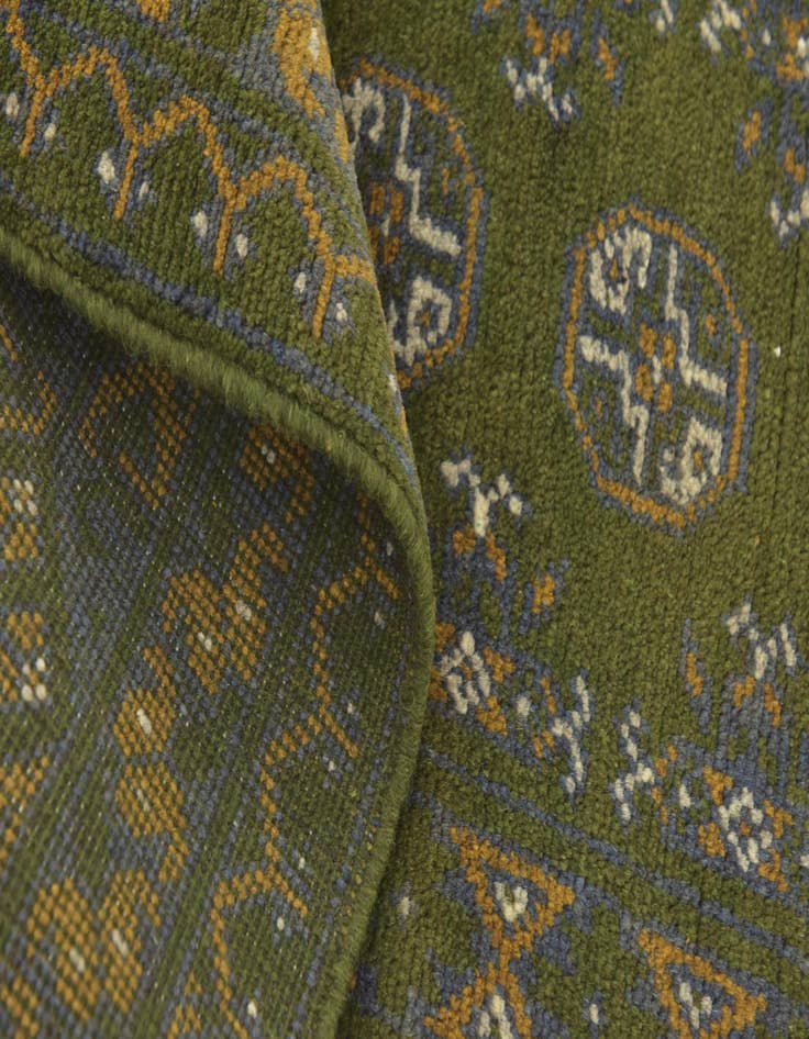 Detail image of 5' 4 x 8' Hand Knotted Afghan Akhche Wool Rug