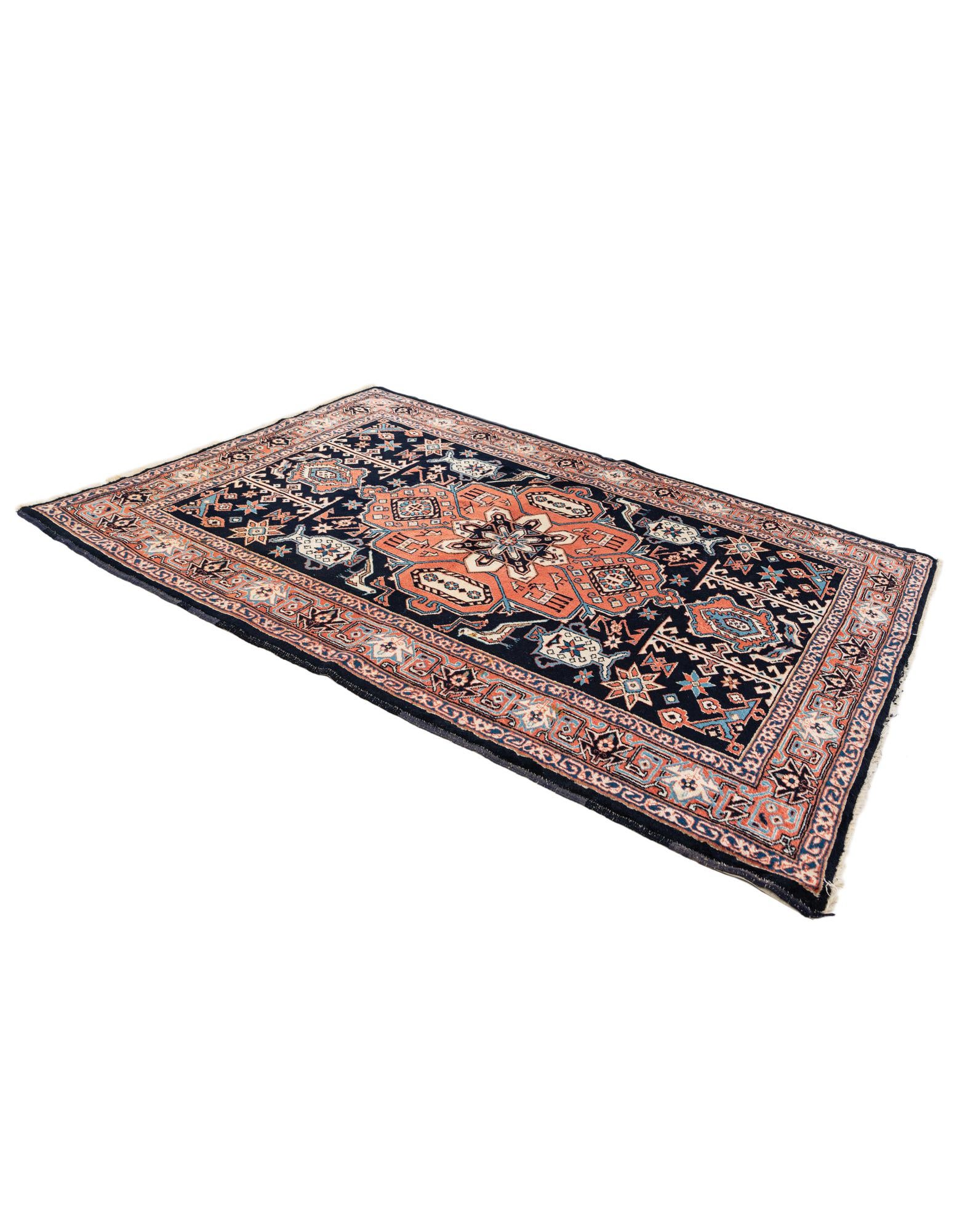 4' 3 x 5' 9 Hand Knotted Anatolian Wool Rug