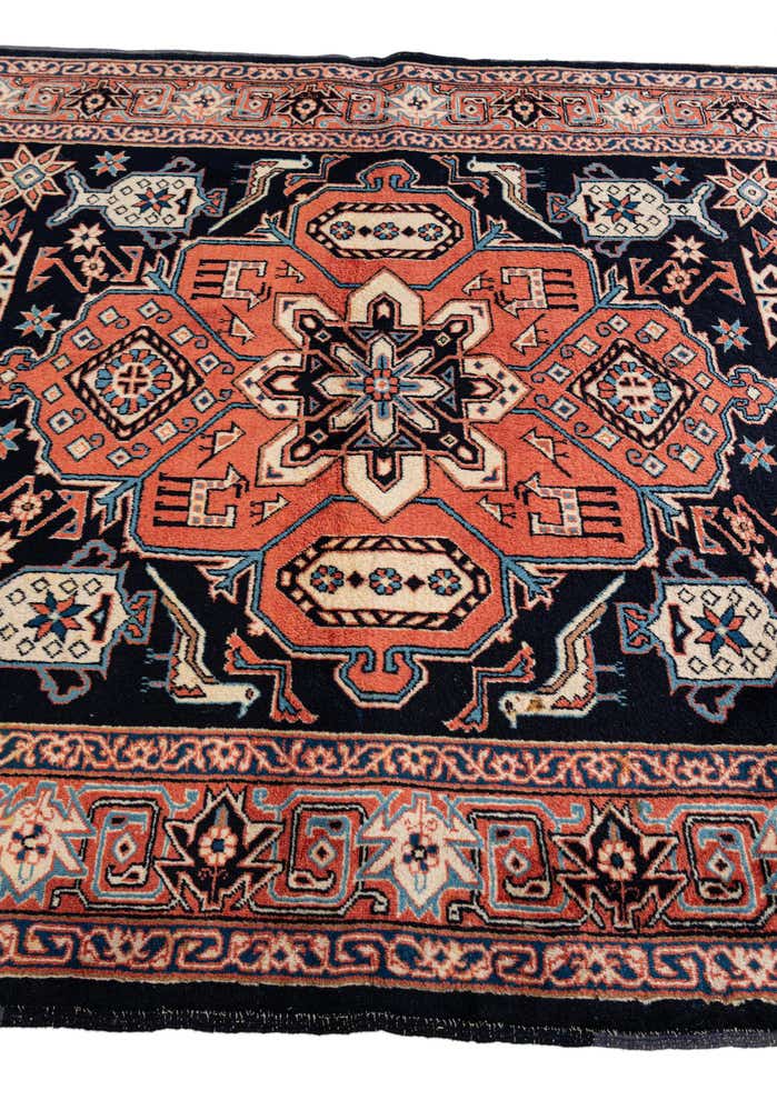 4' 3 x 5' 9 Hand Knotted Anatolian Wool Rug