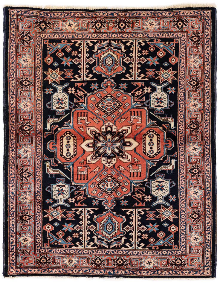 Detail image of 4' 3 x 5' 9 Hand Knotted Anatolian Wool Rug