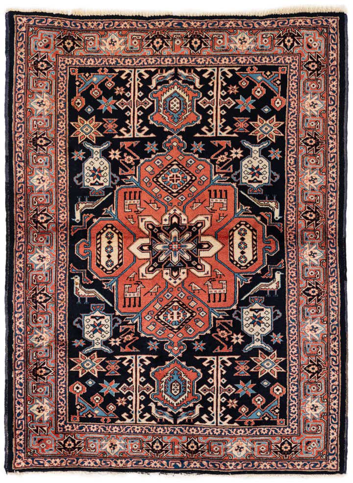4' 3 x 5' 9 Hand Knotted Anatolian Wool Rug