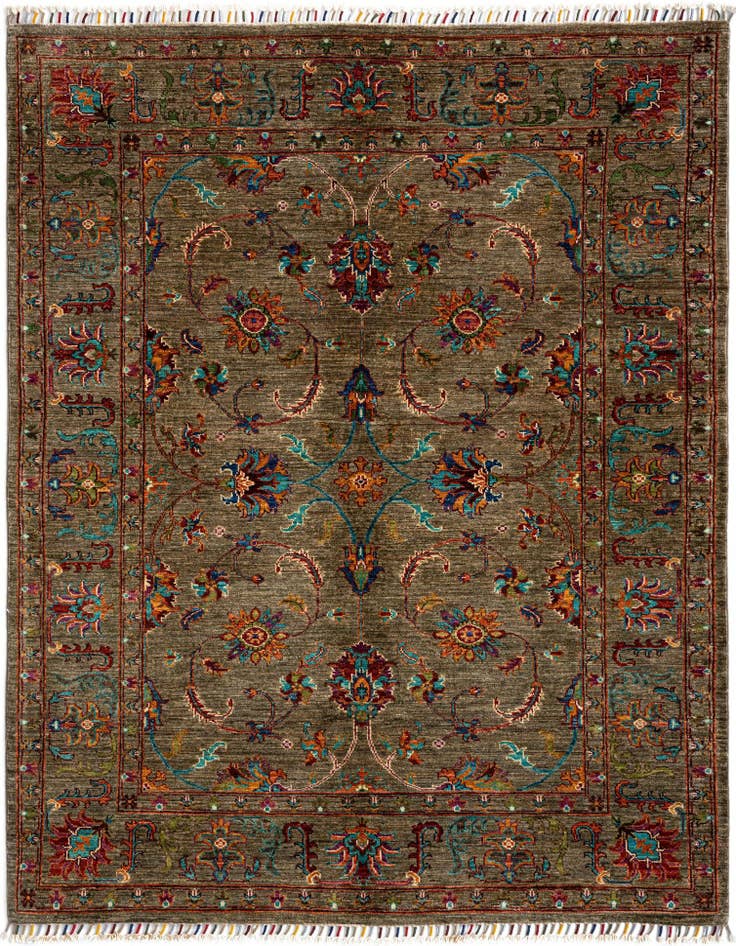 Detail image of 5' 1 x 6' 6 Ariana Wool Rug
