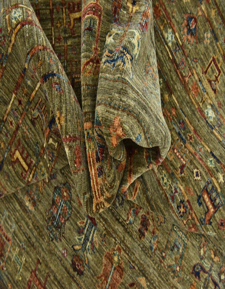 Detail image of 8' 2 x 9' 8 Hand Knotted Ariana Ziegler Rug