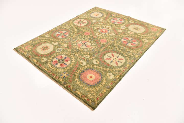 5' x 6' 3 Hand Knotted Ariana Ziegler Oriental Rug